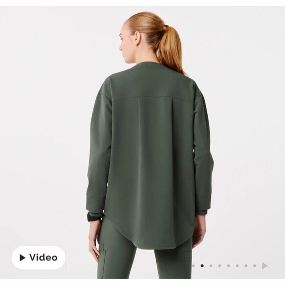 Figs Scrubs Set Womens XS Halle V-Neck Long Sleeve Tunic Top Zamora Joggers - Picture 14 of 15